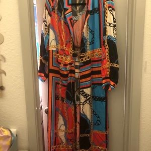 🌟Make me an Offer! 🌟Zara semi sheer coverup-kimono-lightweight robe size Small